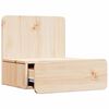 vidaXL Nattbord med skuff Brun 44 x 32,5 x 40 cm Heltre furu