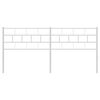 vidaXL Sengegavl i metall hvit 160 cm