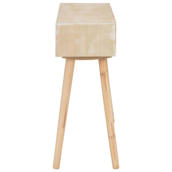 vidaXL Konsollbord med 3 skuffer 100x30x73 cm heltre furu