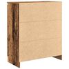 vidaXL Skjenk med skuffer gammelt tre 71x35x84 cm konstruert tre