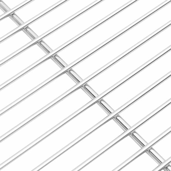 vidaXL Grillrist s&oslash;lv 50 x 35 cm Rustfritt St&aring;l