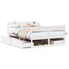 vidaXL Sengeramme uten madrass hvit 120x200 cm heltre furu