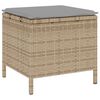 vidaXL Hage Spisegruppe Beige Poly rattan