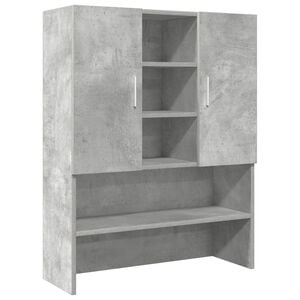 vidaXL Vaskemaskinskap betonggr&aring; 70,5x25,5x90 cm