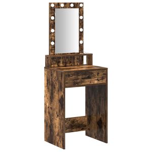 vidaXL Sminkebord Brun 50 x 41 x 140 cm Konstruert tre