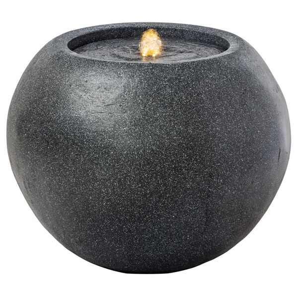 HEISSNER Terrassefontene med LED kule 44x44x36 cm svart