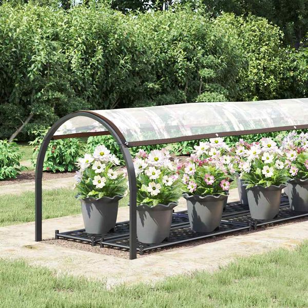 vidaXL Klar presenning med maljer 1x4 m polyetylen