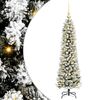 vidaXL Kunstig juletre Hvit 120 cm PVC og Metall og Plast