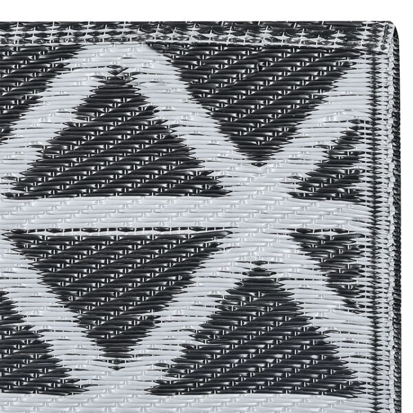 vidaXL Uteteppe ARAKIL svart 190x290 cm PP