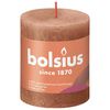 Bolsius Rustikke s&oslash;ylelys Shine 4 stk 80x68 mm rustikk rosa