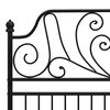 vidaXL Sengeramme svart metall 120x200 cm