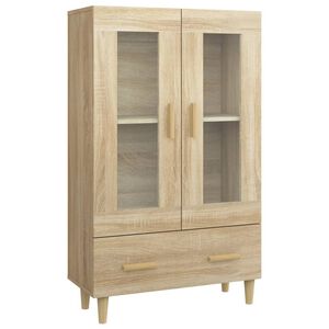 vidaXL Highboard sonoma eik 70x31x115 cm konstruert tre