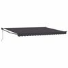 vidaXL Uttrekkbar markise Antrasitt 4 x 2 m Polyester og Metall