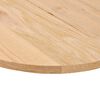 vidaXL Bordplate 120x60x2 cm oval heltre eik