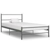 vidaXL Sengeramme gr&aring; metall 90x200 cm