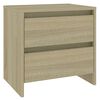 vidaXL Nattbord sonoma eik 45x34,5x44,5 cm konstruert tre