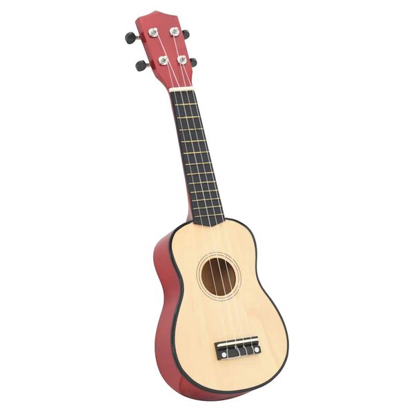 vidaXL Sopran-ukulele sett med veske for barn lyst tre 23"
