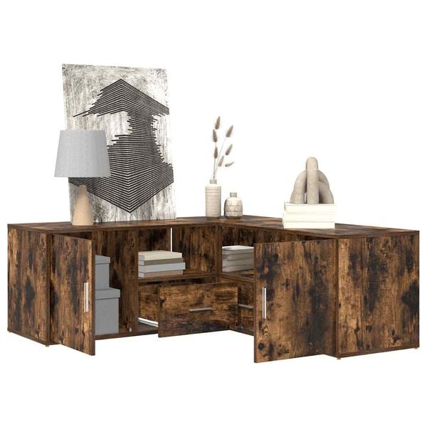 vidaXL Hj&oslash;rneskap sonoma eik 200x40x45 cm konstruert tre