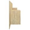 vidaXL Sengegavl med skap sonoma eik konstruert tre