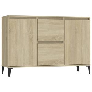 vidaXL Skjenk sonoma eik 102x35x70 cm konstruert tre