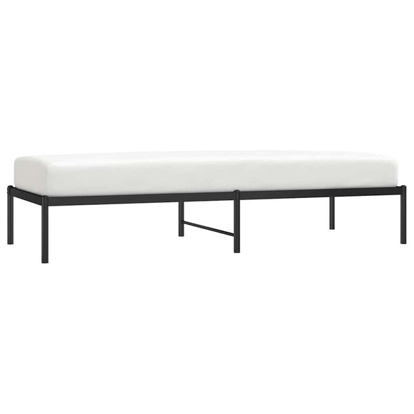 vidaXL Sengeramme i metall svart 75x190 cm