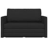 vidaXL 2-seters sammenleggbart sovesofa Svart 124 x 71 x 78 cm stoff