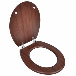 vidaXL Toalettsete MDF stilrent design brun