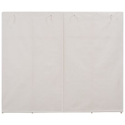 vidaXL Garderobeskap hvit 200x40x170 cm stoff