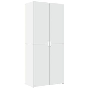 vidaXL Highboard hvit 80x42,5x185 cm konstruert tre