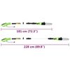 vidaXL 2-i-1 teleskopisk motorsag/hekksaks 25/41 cm 710/550W