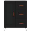 vidaXL Highboard svart 69,5x34x180 cm konstruert tre