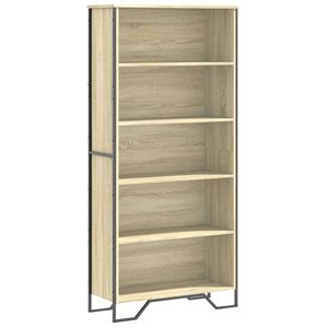 vidaXL Bokhylle sonoma eik 80x31x169 cm sponplate