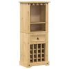 vidaXL Vinstativ Corona 56x35x134,5 cm heltre furu