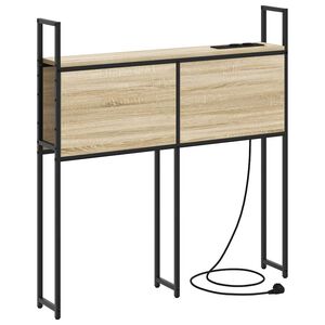 vidaXL Oppbevaringshodegjerde med Ladeplass Sonoma eik 78 x 15 x 98 cm