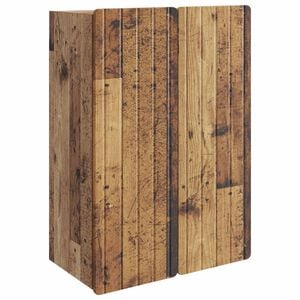 vidaXL Vegghengt skap Gammelt tre 66 x 34,5 x 92 cm Konstruert tre