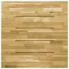 vidaXL Bordplate heltre eik firkantet 23 mm 70x70 cm