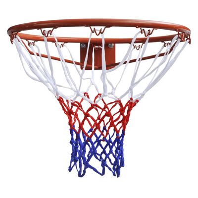 vidaXL Basketballkurvsett med netting oransje 45 cm