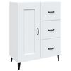 vidaXL Skjenk hvit 69,5x34x90 cm konstruert tre