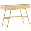 vidaXL Skrivebord med skuffer 100x55x75 cm heltre mango