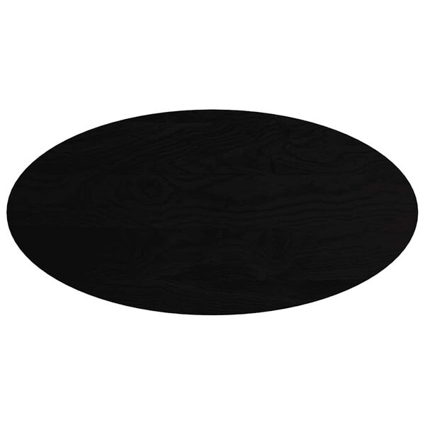 vidaXL Bordplate m&oslash;rkebrun 120x60x4 cm oval heltre eik