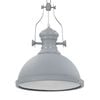 vidaXL Taklampe gr&aring; rund E27