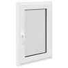 vidaXL Kj&oslash;levindu RISOR 60 x 90 cm PVC og glass Hvit