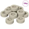 vidaXL Stolebein gulvbeskyttere 18000 stk. Gjennomsiktig &Oslash; 15 x 16 mm