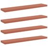 vidaXL Vegghylle 4 pcs R&oslash;d 120 x 23,5 x 4 cm Konstruert tre