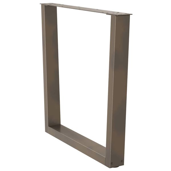 vidaXL Spisebordben V-formet 3 stk naturst&aring;l 90 x (72-73,3) cm st&aring;l