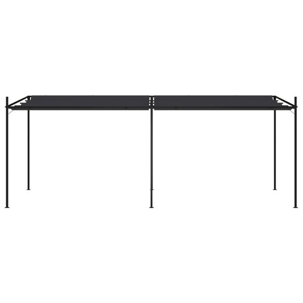 vidaXL Paviljong med uttrekkbart tak 600x300x233 cm antrasitt