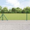 vidaXL Gjerdepåle grønn 10 x 0,5 m (25 mm nett) Stål og PVC