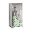 vidaXL Garderobe New York 75x45x160 cm stoff