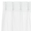 vidaXL Voile Gardin med gardiner 2 pcs Hvit 175 x 140 cm Polyester