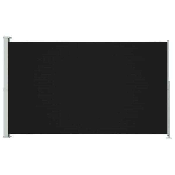 vidaXL Uttrekkbar sidemarkise 220x300 cm svart